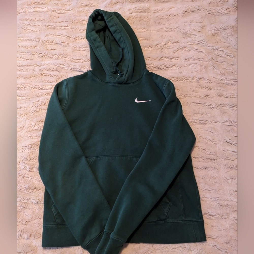 Nike green fleece hoodie